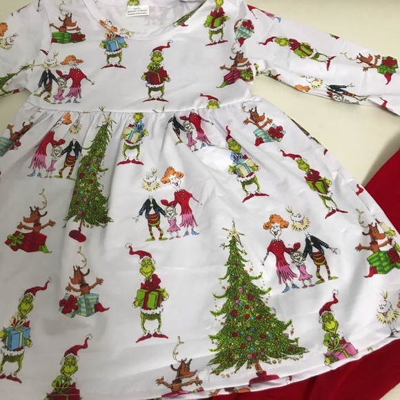 The Grinch Christmas Cute Pants Outfit, Size 6/7 - Picture 6 of 15